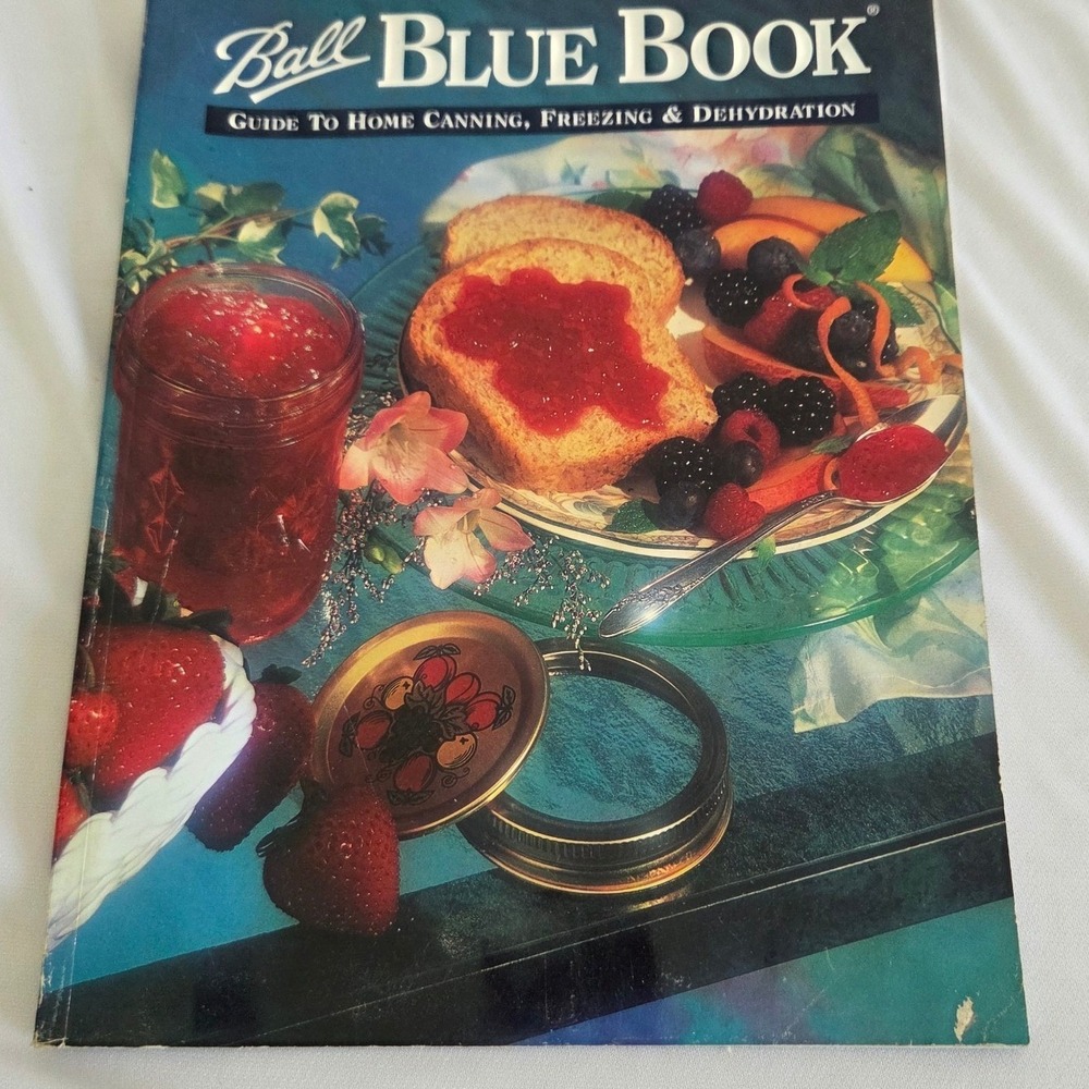 1999 Ball Blue Book Guide to Home Canning Freezing Dehydration Cookbook